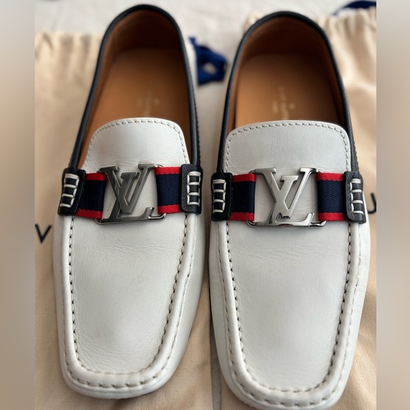 Men’s White Louis Vuitton Loafers - Picture 1 of 2